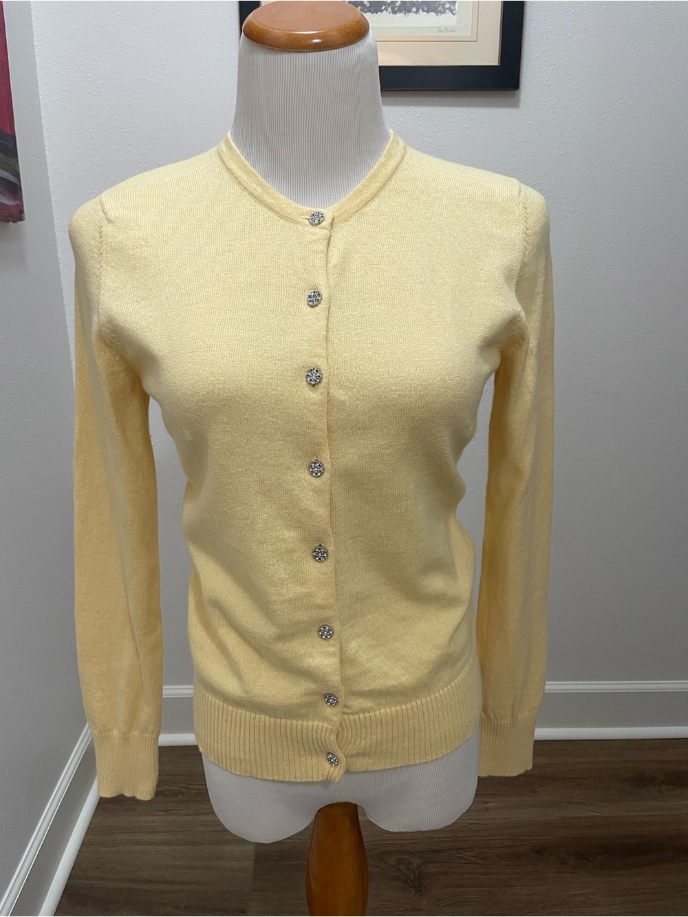 VTG GAP 2005 Holiday Cardigan Sweater Wool Angora Rabbit Hair
Yellow M